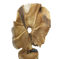 Kwiat Rzeźba z drewna Teak dekoracja ozdoba 50cm